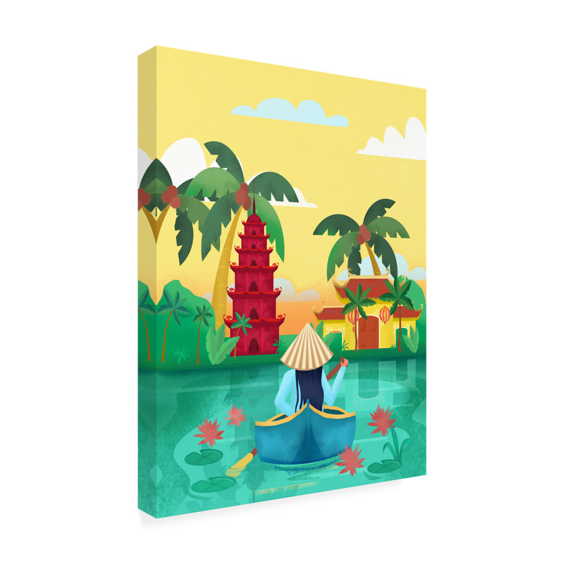 Vietnam sur toile, H 19 po x l 14 po x P 2 po