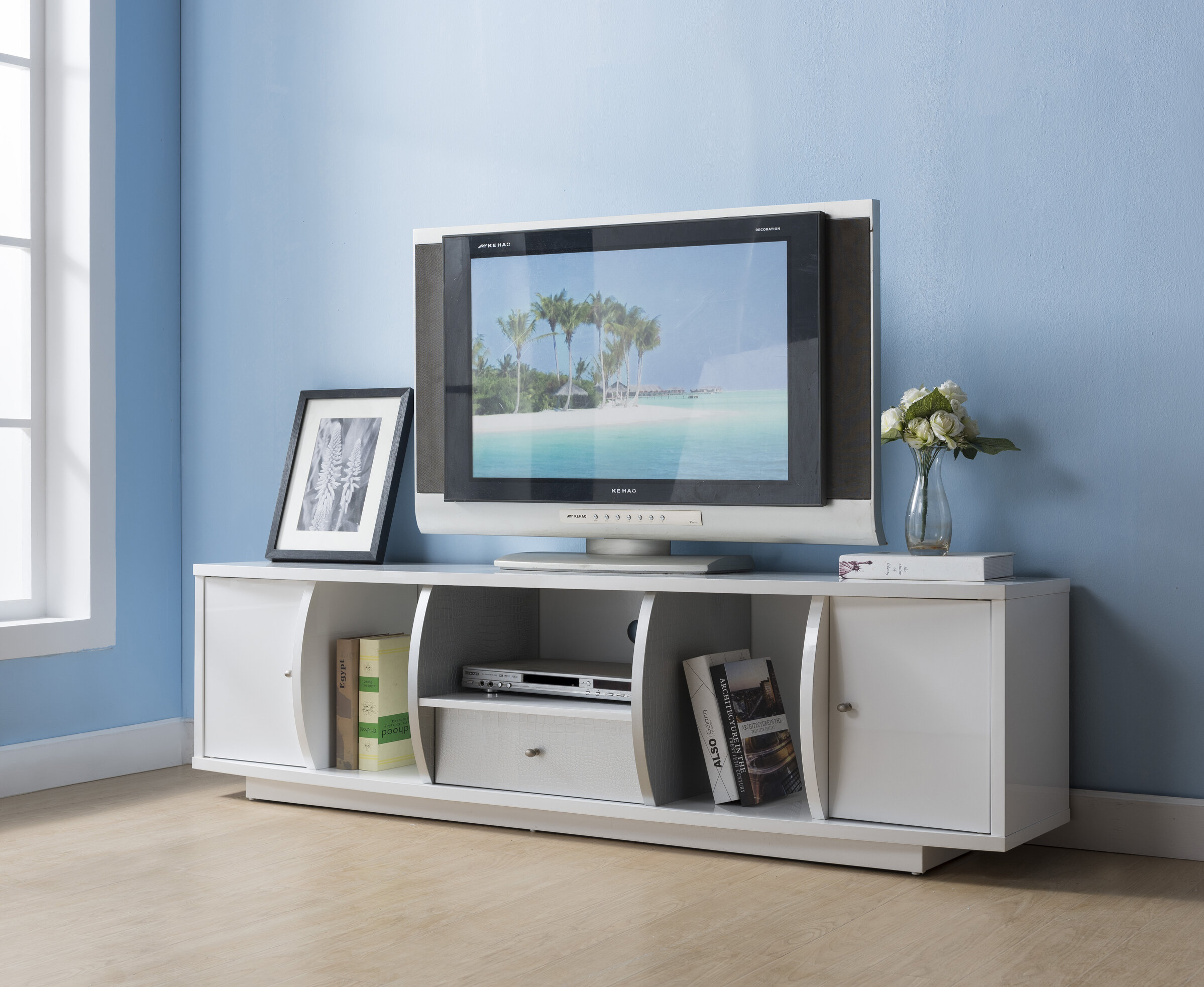 Tv Stand For Tvs Up To 78- White.