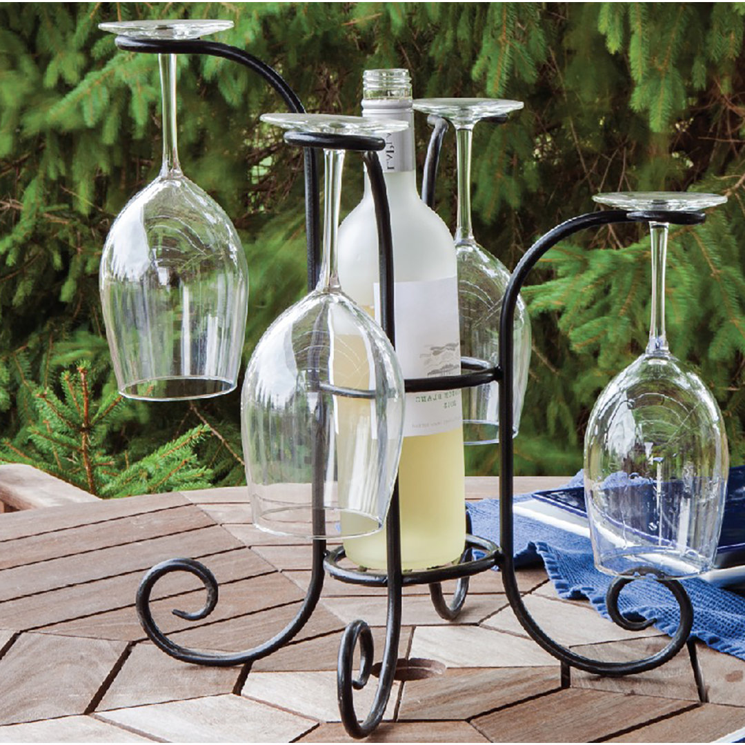 Tabletop Wine Bottle Rack in Black