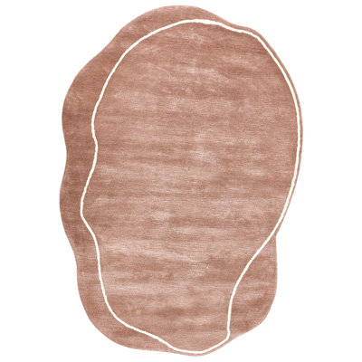 Novelty 160 cm x 230 cm Wool and Viscose Hand Tufted Kilim Area Rug