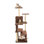 PETMAKER 64 Inch Tall Cat Tree Tower - Cat Tower with Kitten Condo, Climbing Perches, and 5 Jute Rope Scratching Posts - Multi-Level Kitten Tree and Climbing Activity