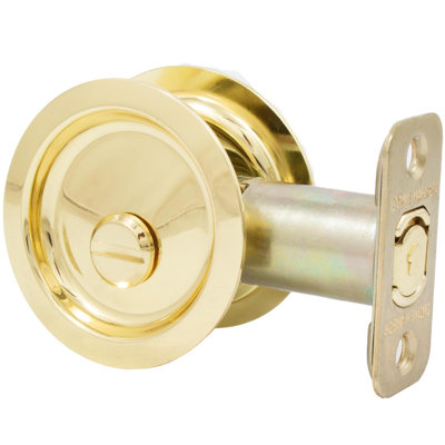 Serrure ronde pour porte escamotable