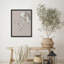 «Elegant White Flowers with Birds and Butterflies in Classic Design Prints», affiche encadrée rustique-104788453-104788457