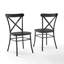 Ensemble de 2 chaises d'appoint en métal Boutault