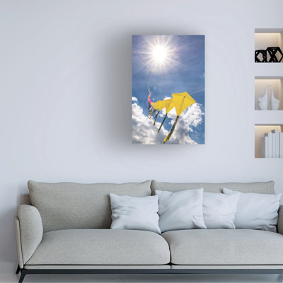 Bolog Kurt Shaffer Rainbow String Of 60 Kites 11 Canvas Art