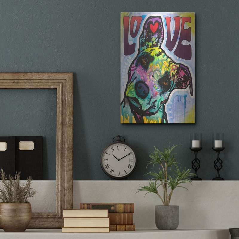 Lark Manor ™ «Love and Trust» par Dean Russo Studios, art mural en métal, H 16 po x l 12 po