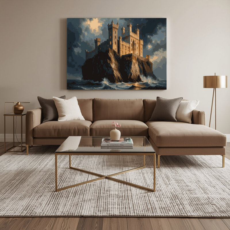 Art mural sur toile noir Sci Fi, H 11 po x l 14 po