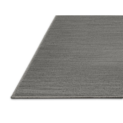 Machine Washable Solid Gray Area Rug