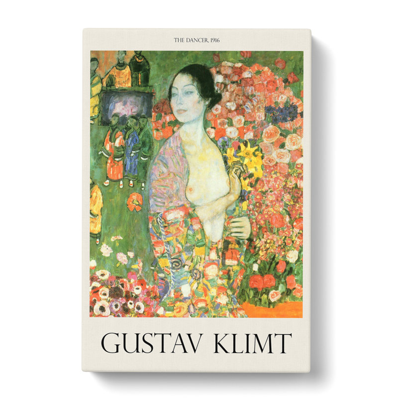 The Dancer by Gustav Klimt - Wrapped Canvas, 76cm H x 50cm W x 3cm D