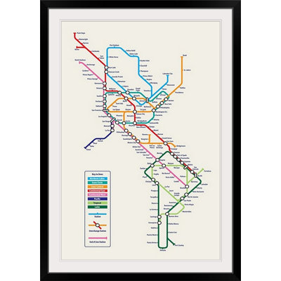 «America Metro Map» par Bellen, impression