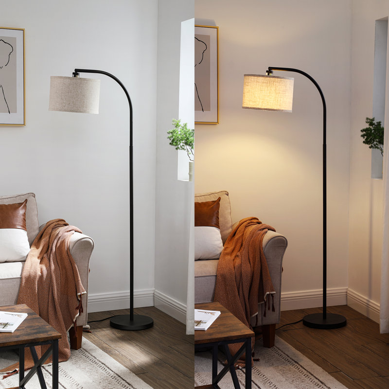 Ebern Designs Kjeld 63" Arched Floor Lamp