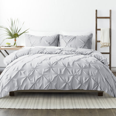 Ensemble de housse de couette texturée Pinch Pleat