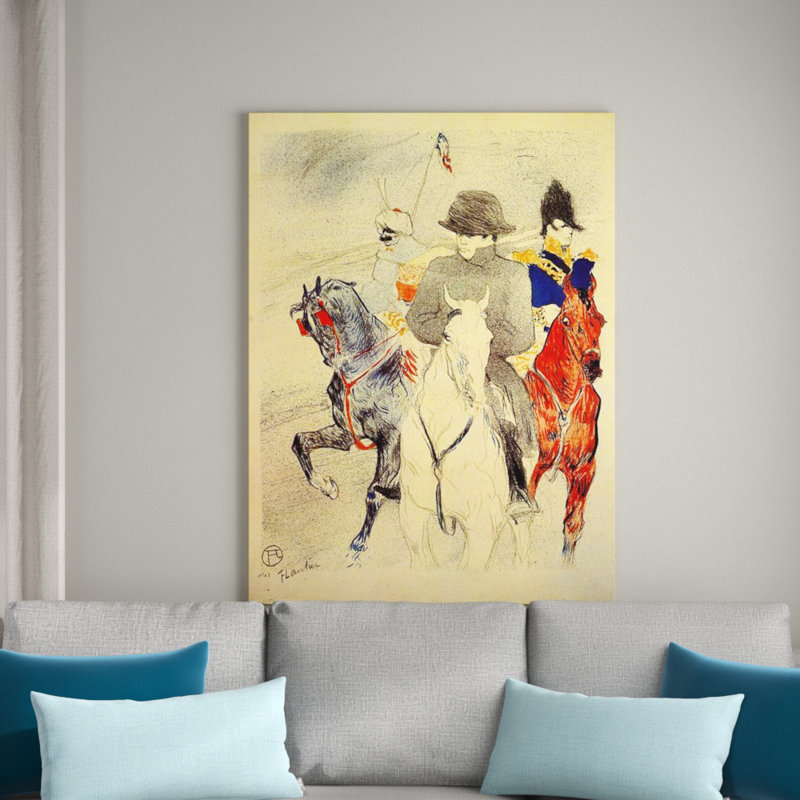 Henri De Toulouse-Lautrec - Wrapped Canvas Print, 120cm H x 90cm W x 1.8cm D