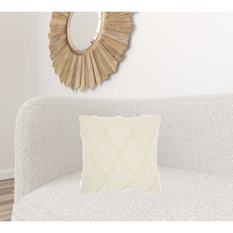 Mélange de coton 18 po ivoire