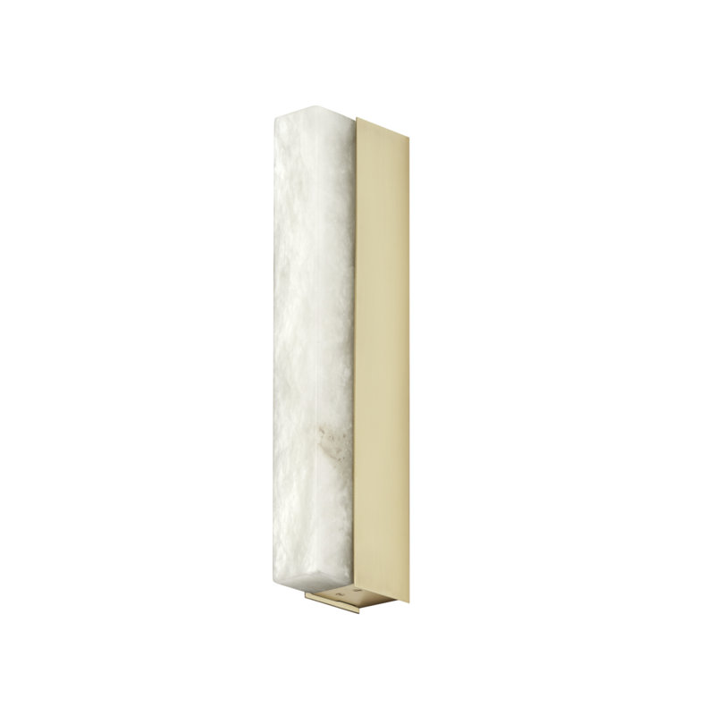 Artes 1 - Light LED Flush Mounted Sconce, Satin Brass