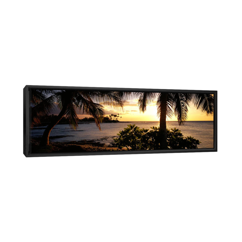 «Kohala Coast, Hawaii», reproduction de photo sur toile, H 16 po x l 48 po x P 1,5 po, Toile avec cadre noir