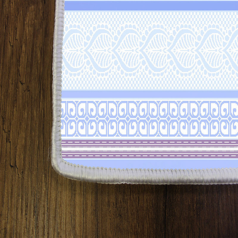 Stylish Hall Carpet 2.6 x 4.9 Feet, 1% Polyester with 8 mm Pile Height | Antibacterial, Non-Slip PVC Felt Dot Underside | Machine Washable, 3D Digital Printing | Perfect for Home Entryways & Living Spaces