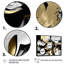Golden Wave Reflections II - Art mural encadré abstrait-87362697-87362696