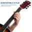Ensemble de guitare acoustique de 41 pouces, guitare folk pour débutants, Sunset-135723813