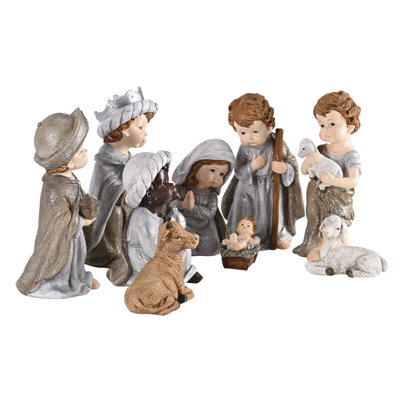 Nativity Family Wisemen Shepherd Boy 8H