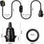Antonina Ceiling Pendant Fitting, E27 Lamp Holder 2M Plug In Pendant Light Cord, Fabric Cable 3 Pin Plug In With On/Off Switch Lighting Kit
