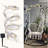 Long Grapevine Garland With Solar String Lights Bendable Fake Tree Branches