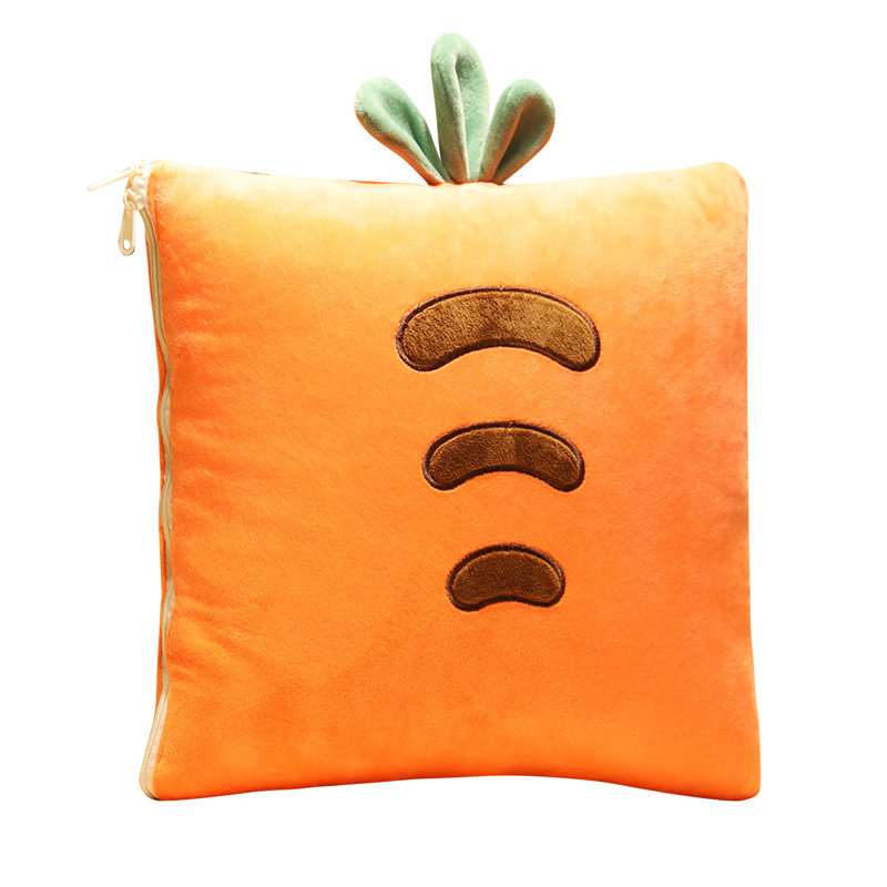 Coussin-couverture 2 en 1 pliable et extensible pour la maison, le bureau, la voiture et le canapé