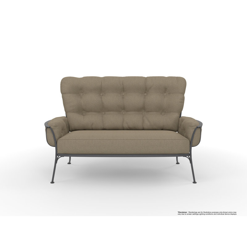 Monterra Outdoor 2 - Seat Loveseat, Graphite, Harris Stone