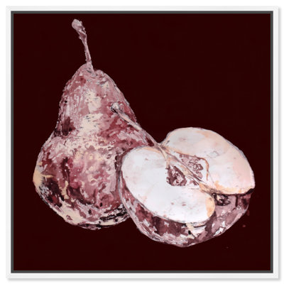 Décoration murale de cuisine : Toile encadrée « Faded Harvest » par Art Remedy, cadre blanc, 30 x 30 cm