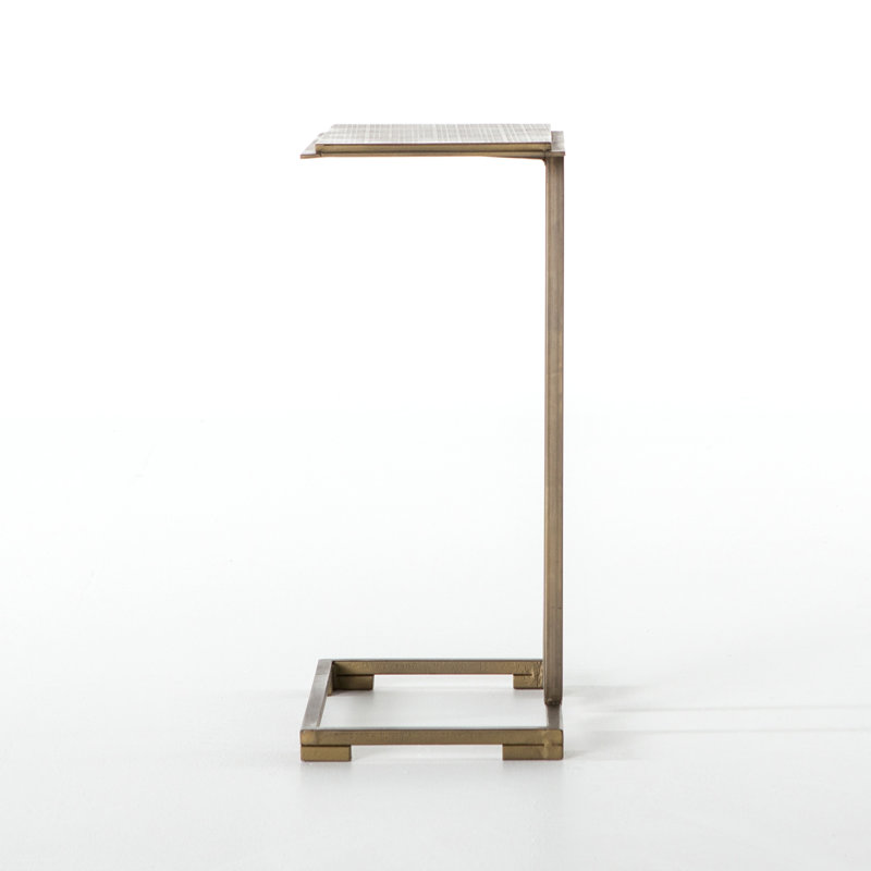 Element End Table, Antique Brass