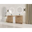 Meuble-lavabo autoportant Aveline avec lavabo intégré et portes à fermeture en douceur-123836392