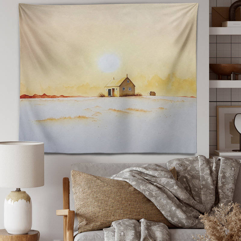 Tapisserie murale Country House At Sunset II - Lake House, H 50 po x l 60 po