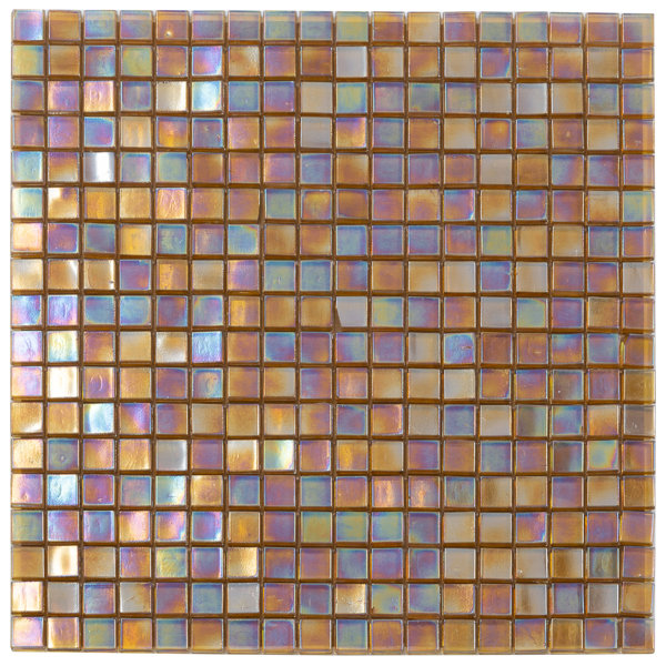 Skosh 0.6" x 0.6" Glass Grid Mosaic Wall & Floor Tile