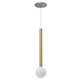 Elixir Single Light Glass Dimmable LED Pendant
