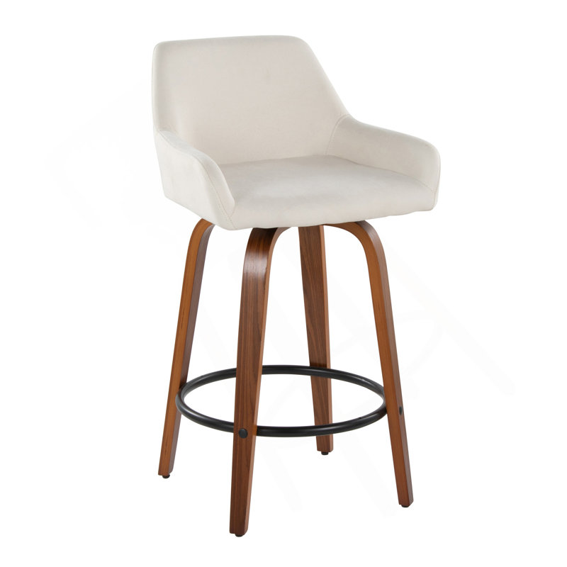 Tabouret de comptoir Daniella, Crème