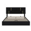 Grand lit plateforme tapissier avec système de rangement hydraulique-1798273869