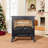 Electric Fireplace Stove Heater With Panoramic 3D Flame Effect Remote Control UL Certified