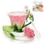 Ensemble de tasses à thé en céramique 4,5 oz Vintage Rose