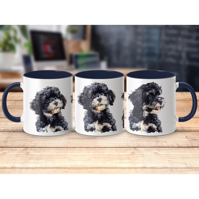 Ceramic Coffee Mug, 2, Navy