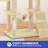 Gabrella 75 " H Cat Scratching Post-1096671560