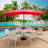 Bradford 120 " W Rectangular Collapsible Market Umbrella with Crank Lift-588089837