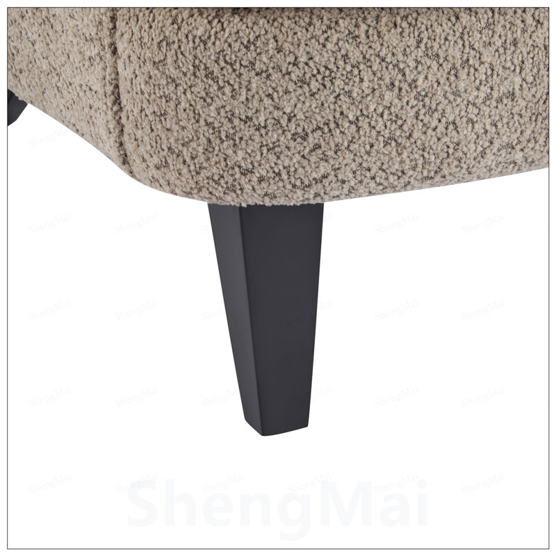 Fauteuil club rembourré Gerald Boucle