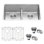 Tirana Low Aqua 30" L x 19" W Double Basin Undermount Kitchen Sink