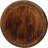 Handcrafted 18" Folding Mango Wood Round Accent Table With Carved Octagonal Base
