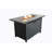 25" H X 42" W Steel Outdoor Fire Pit Table With Lid