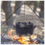 Cocotte en fonte pré-assaisonnée avec couvercle pour poêle de camping extérieur et cuisson à feu ouvert