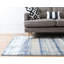 Tapis rayé bleu / beige Aldana-40279083