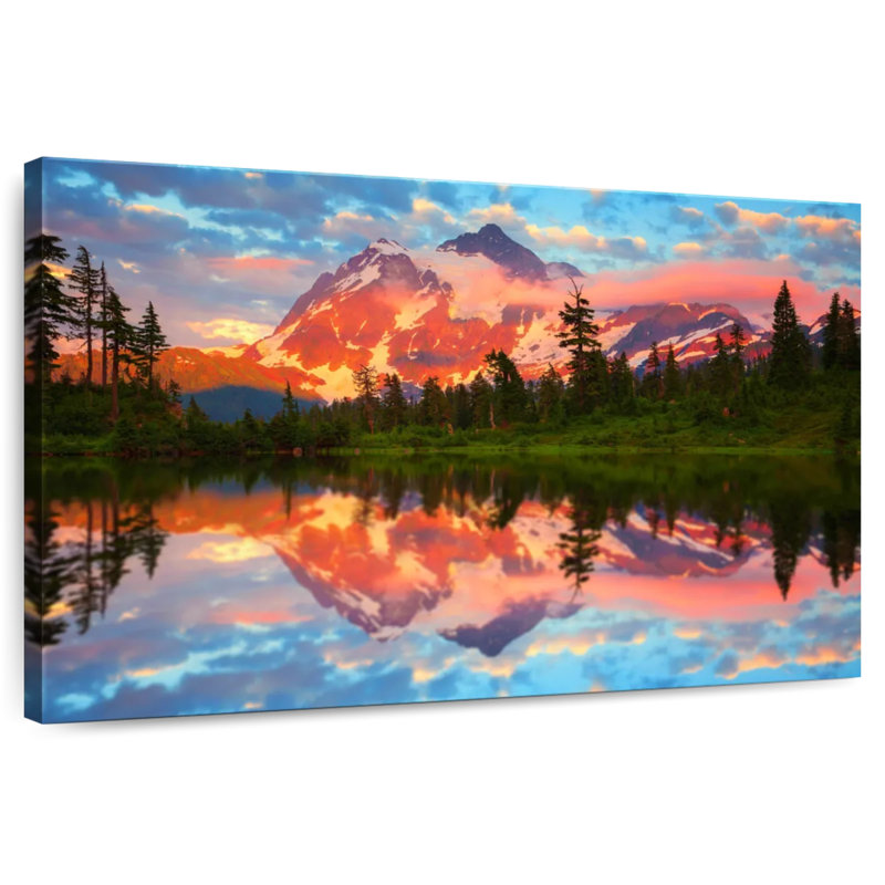 Alvord Shuksan montagne et lac, H 16 po x l 24 po