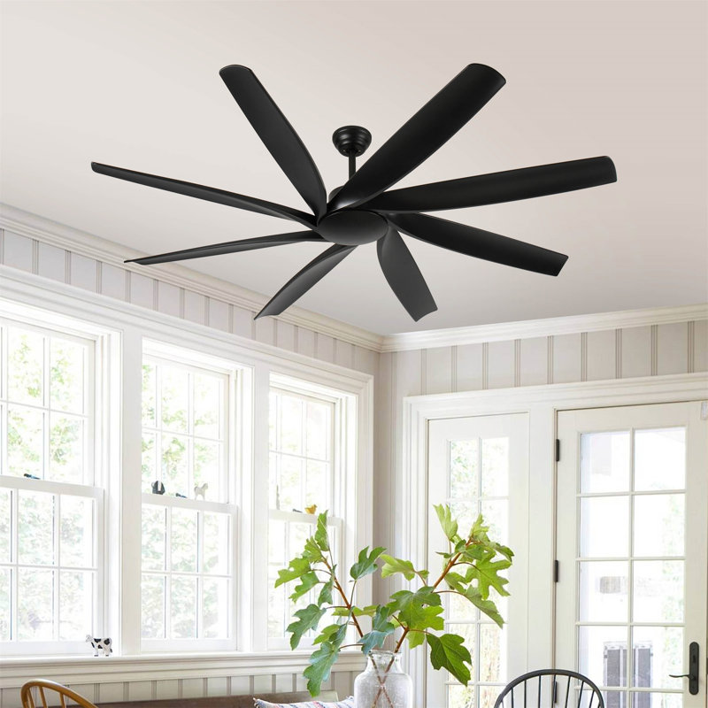 Ventilateurs de plafond 72 pouces sans lumière avec télécommande