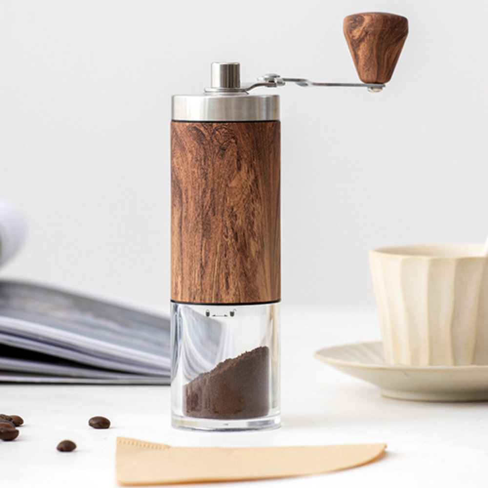 SC0GO Glass Manual Burr Coffee Grinder